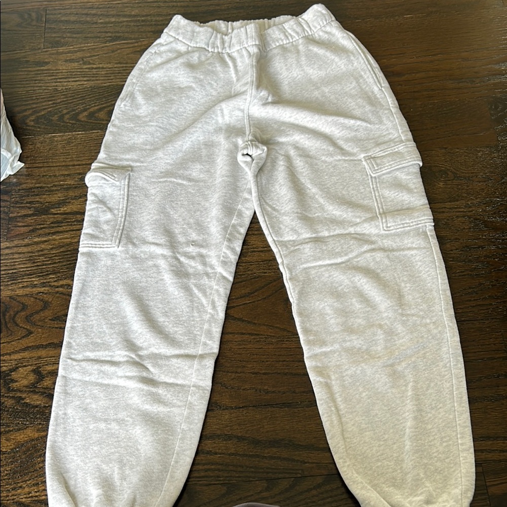 Gray Cargo Sweatpants